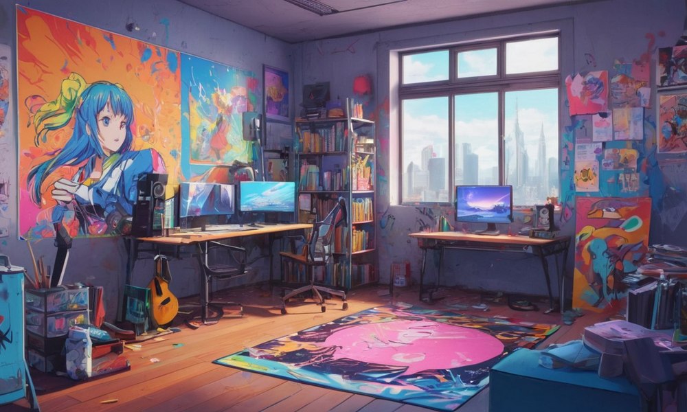 комната в стиле аниме